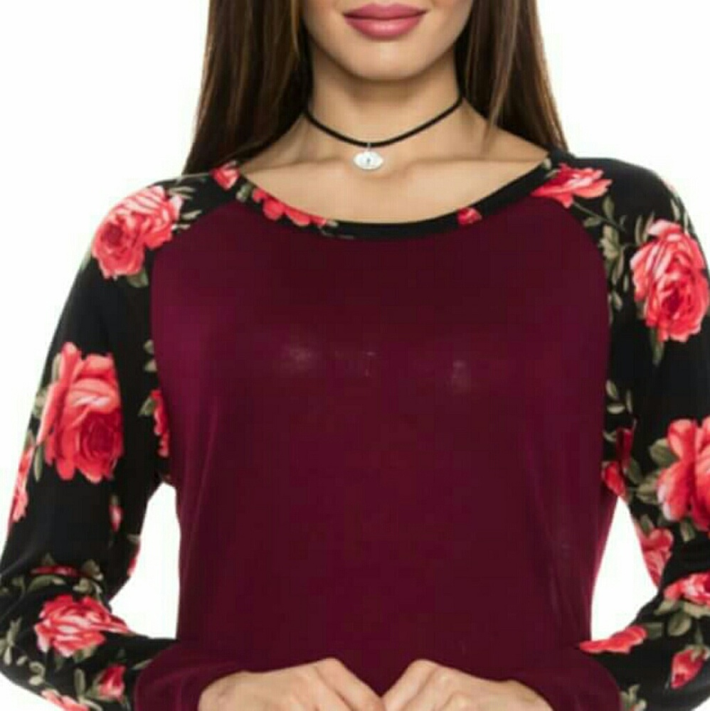 Floral print top